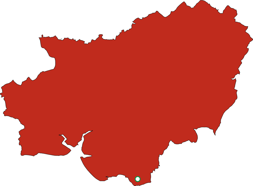 Carmarthenshire County Map